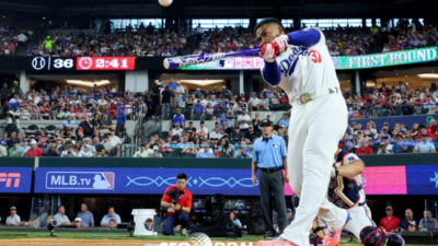 LA 다저스의 테오스카 에르난데스, MLB 올스타전 홈런 더비 우승