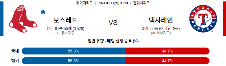 보스턴 vs 텍사스