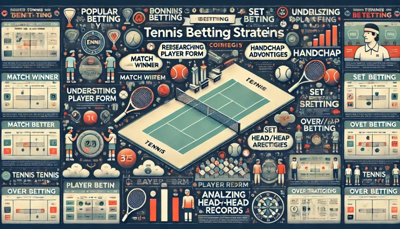 DALL·E 2024-08-23 15.20.41 - A detailed infographic-style image that explains popular tennis betting types and strategies within a community context. The image is horizontally ori.webp