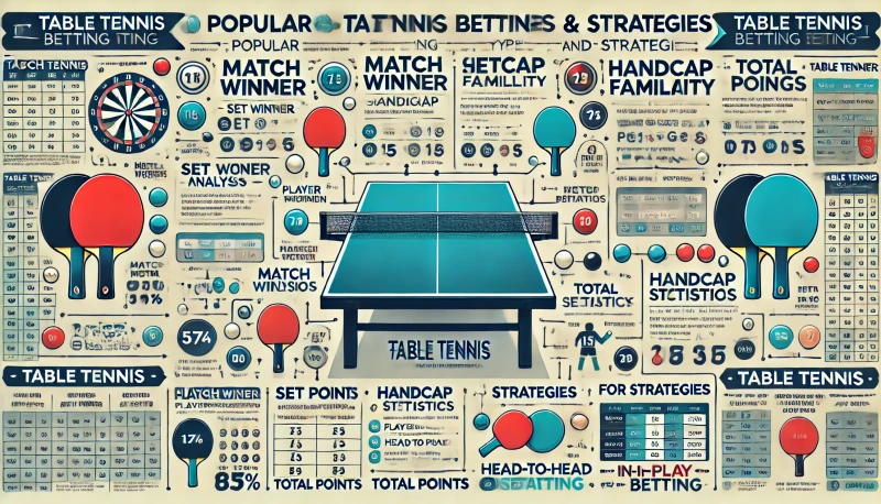 탁구 인기 있는 스포츠베팅 종류 및 베팅 전략