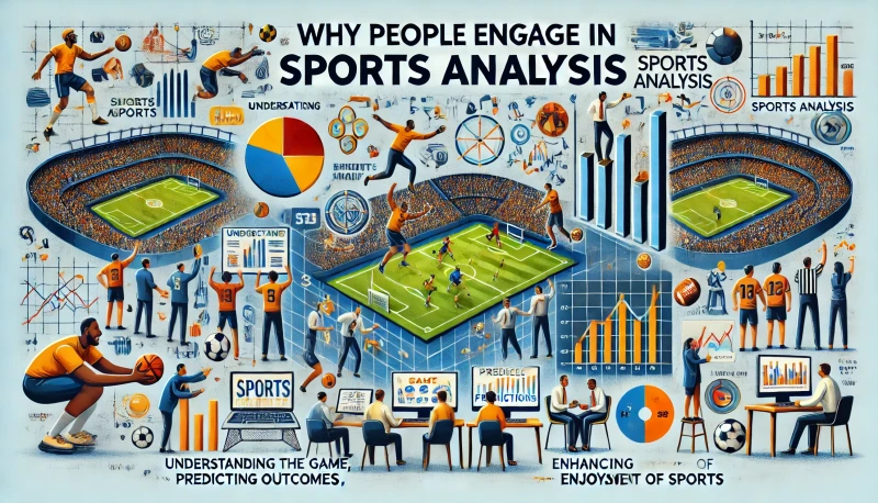 DALL·E 2024-08-25 19.38.32 - An image representing why people engage in sports analysis, showing various motivations such as understanding the game better, predicting outcomes, an.webp